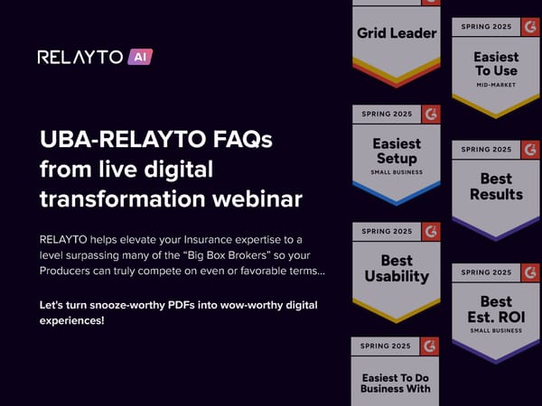 UBA-RELAYTO Webinar FAQs Guide - Page 1